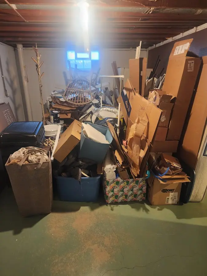 Roll-off dumpster container at job site for Cleanout Dumpster Rental in Vail